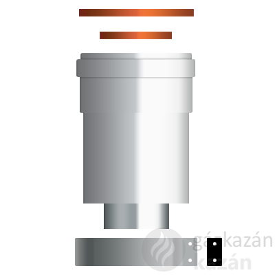 Ariston 60/100-80/80 PPS/Alu függőleges szétválasztó indító idom kondenzációs kazánhoz