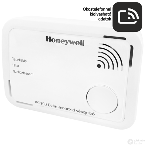 Honeywell XC100-HU-A szénmonoxid riasztó, okostelefonnal kiolvasható adatok