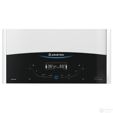 Ariston Genus One+ Wifi 30 fali kondenzációs kombi gázkazán beépített Wi-Fi rendszerrel, 30kW